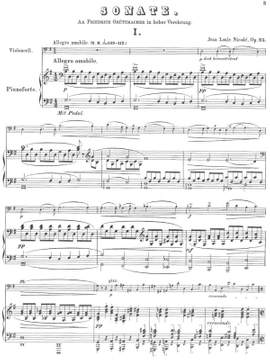Nicodé, Jean Louis: 2. Sonata for cello and piano op. 25