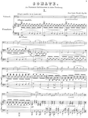 Nicodé, Jean Louis: 2. Sonata for cello and piano op. 25