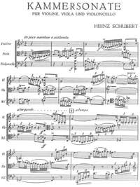 Schubert, Heinz: Kammersonate for violin, viola and cello