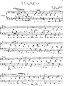 Volkmann, Robert: Zwei Klavierstücke (Cavantine – Barcarole) op. 19 for piano solo