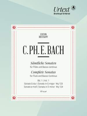 Bach, CPE: Complete Sonatas for Flute and Basso Continuo Volume 1