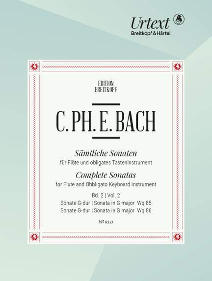 Bach, CPE: Complete Sonatas for Flute and Obbligato Keyboard Instrument Volume 2