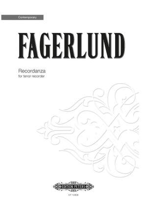 Sebastian Fagerlund: Recordanza for tenor recorder