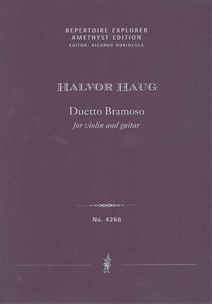 Haug, Halvor: Duetto Bramoso for violin and guitar
