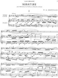 Bréville, Pierre de: Sonatine for oboe (or flute, or violin) and piano