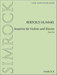 Hummel, B: Sonatina for violin and piano op. 35a