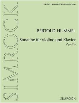Hummel, B: Sonatine für Violine und Klavier op. 35a