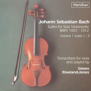 Bach: Suites for Solo Violoncello, Vol. 1
