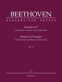 Beethoven, Ludwig van: Sonata for Pianoforte and Horn or Violoncello in F major op. 17