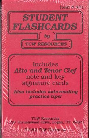 Three Cranky Women: Alto and Tenor Student Flashcards (Red)