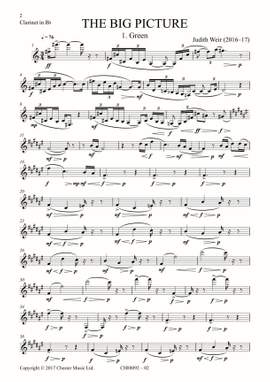 Judith Weir: The Big Picture (Instrumental Parts)