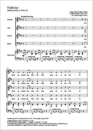 Wolf: Fußreise in D major