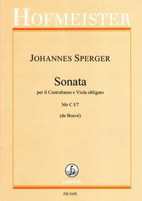 Sperger, J M: Sonata per il Contrabasso e Viola obligato