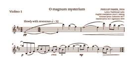 Phillip Faber: O Magnum Mysterium