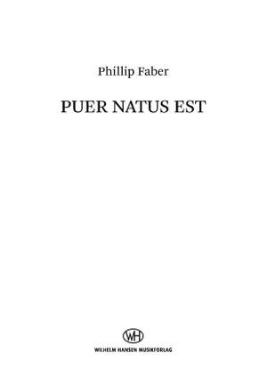 Phillip Faber: Puer natus est