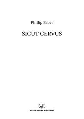 Phillip Faber: Sicut Cervus