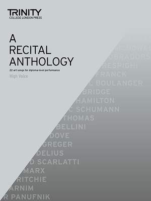 A Recital Anthology High Voice