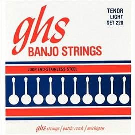 Ghs Tenor Banjo S/less Steel Lgt.10.5-28