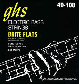 Ghs Bass Brite Flats Long + Medm.49-108