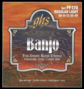 Ghs 5-string Banjo S/l Steel 9