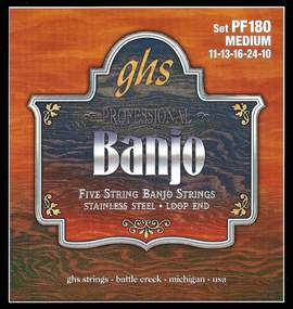 Ghs 5-string Banjo S/l Steel 11