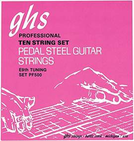 Ghs Pedal Steel Nickel Rockers E9th. Set