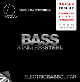 Picato 766lhy S/steel Rnd Wnd Bass Set 40-100