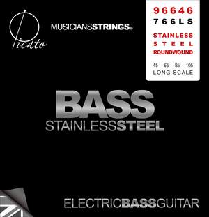 Picato 766ls S/steel Rnd Wnd Bass Set 45-105