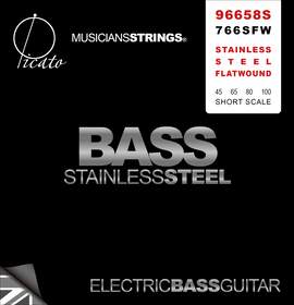 Picato S/steel Flatwound Short Scale 45-100