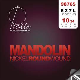 Picato Mandolin 527l Nickel 10-34 Loopend Set