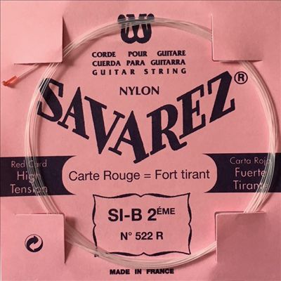 Savarez 522r (red) Nylon 2nd. String