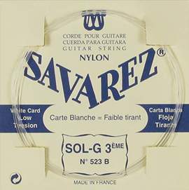Savarez 523b (white) Nylon 3rd. String