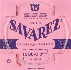 Savarez 523r (red) Nylon 3rd. String
