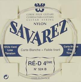 Savarez 524b (white) Wound 4th. String