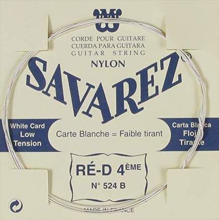 Savarez 524b (white) Wound 4th. String