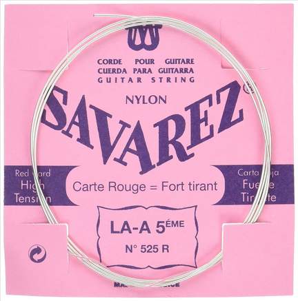 Savarez 525r (red) Nylon Wound 5th.strng