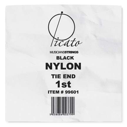 Picato Black Nylon Tie-on 1st. String