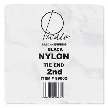 Picato Black Nylon Tie-on 2nd. String