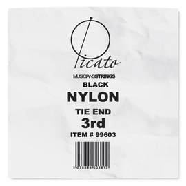 Picato Black Nylon Tie-on 3rd. String