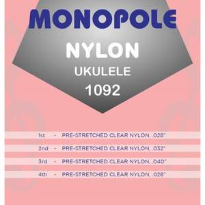 Monopole 1092 Clear Nylon Ukulele Set