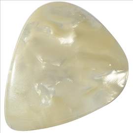 Picato White Pearl  Picks, 12 X Heavy