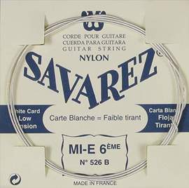 Savarez 526b (white) Wound 6th. String