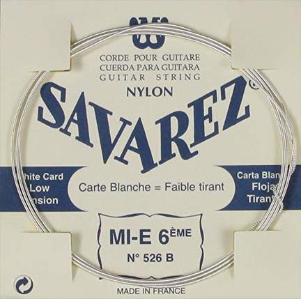 Savarez 526b (white) Wound 6th. String