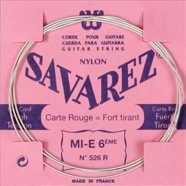 Savarez 526r (red) Nylon Wound 6th.strng