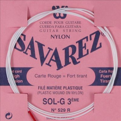 Savarez 529r(red)plastic Wound 3rd