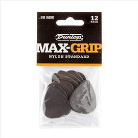 Jim Dunlop Nylon Standard 0.88 Maxgrip  Pl Pk Of 12