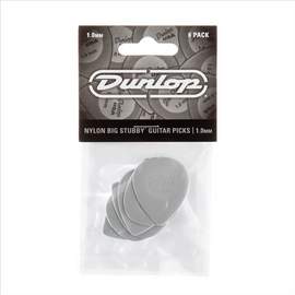Jim Dunlop Nylon 1.0 Big Stubby Pl Pk Of 6