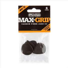 Jim Dunlop Jazz Maxgrip Carbon Pl Pk Of 6