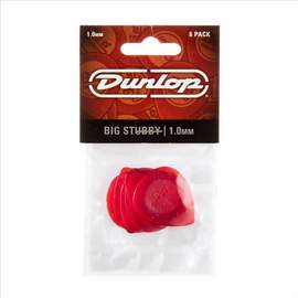 Jim Dunlop Big 1.0 Stubby Pl Pk Of 6