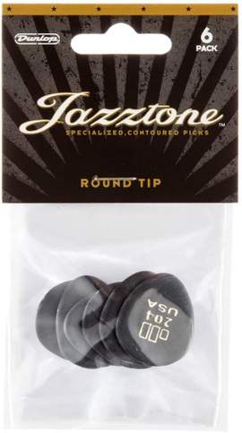 Jim Dunlop Jazztone 204 Round Tip Pl Pk Of 6